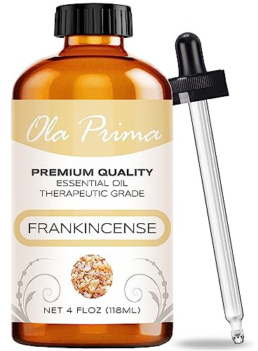 Ola Prima Frankincense Essential Oil 4oz – Frankincense Therapeutic Essential Oil 4 Fluid Ounces