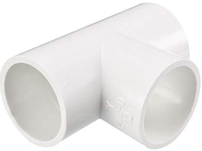 sourcing map Tubo PVC, Codo PVC de 90 Grados de Deslizamiento de 32mm, Conector PVC en forma de T, Reductor PVC, Reductor Manguera