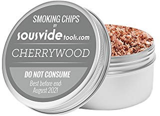 SousVideTools SVT-CHIPSCHE Cherry Wood Flavour Wood Chips for Smoking Gun, 250 ml