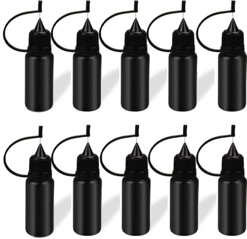 musykrafties Nadelflasche Leer Klebstoffflasche Kunststoff Flasche 10 Stück je 13 ml