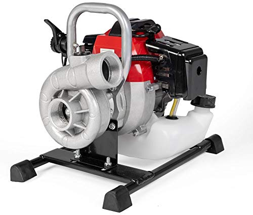 JHONSORR Motopompa a scoppio 52cc con portata da 7m³ Benzina 2T