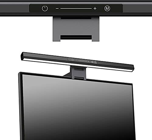 Maclean MCE620 LED Monitor Lampe 5W Bildschirmlampe Einstellbare Helligkeit und Farbtemperatur Schreibtischlampe Computer Monitor Lampe USB Typ-C 5V