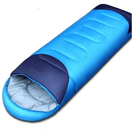 SMSOM Leichte Backpacking Schlafsack für Erwachsene Jungen und Mädchen, 3 Jahreszeiten Spring-Summer-Herbst Schlafsäcke Kinder Schlafsack Für alle Saison Wandern & Camping, Blau