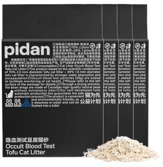 pidan Tofu Katzenstreu mit Blutindikator 9,6 kg (4 Beutel)