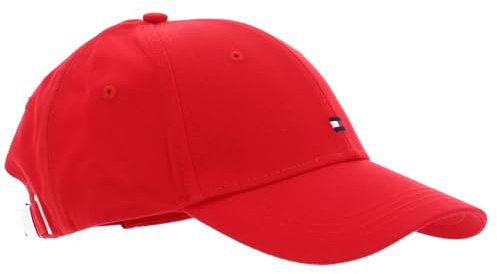 Tommy Hilfiger Damen Cap Essential Flag Basecap, Rot (Fireworks Red), Einheitsgröße