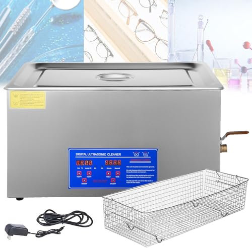 DOZPAL Ultrasonic Cleaner with Digital Timer and Heater, Professional Ultrasonic Cleaner Machine for Cleaning Jewelry Glasses Watches,3L