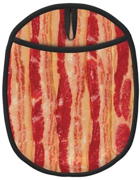 Dalles de Bacon, Maniques, maniques résistantes à la Chaleur, maniques de Cuisine en Silicone antidérapantes