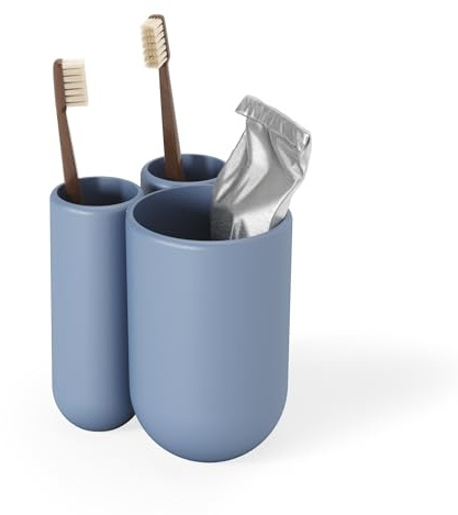 Umbra Touch - Porta spazzolino da Denti, Colore: Blu
