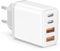 Chargeur USB C Rapide - 45W USBC Multi Prise Replacement for iPhone 16 15 14 13 12 11 Pro Max SE 2020 XS XR X 8 Plus, Pad, 4-Port Chargeur Rapide Type C Secteur Adaptateur Mural Alimentation Duaermen