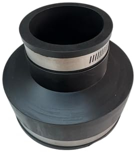 Aqua Universe 4-2 Flexible Reducer with Hose Connectors Reducing Connector with Hose Pipe Fitting Efficient and Reliable Rubber Coupling Solution for Copper, PVC, Cast Iron and Steel Pipes