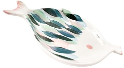 Cabilock Piatto Da Portata in Ceramica Per Snack Porta Dessert Piatto Per Torte Vassoio Da Portata Stoviglie Per Tè Pomeridiano Sicuro Pratico e Decorativo Per Uso Domestico