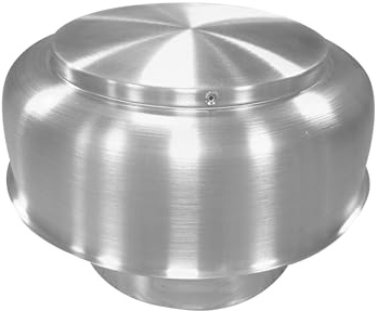 Round Chimney Cap 8 Inch Aluminum Alloy Round Roof Vent Cap Chimney Roof Cover Rainproof Vent Cap Outside Roof Rainproof Vent Cap