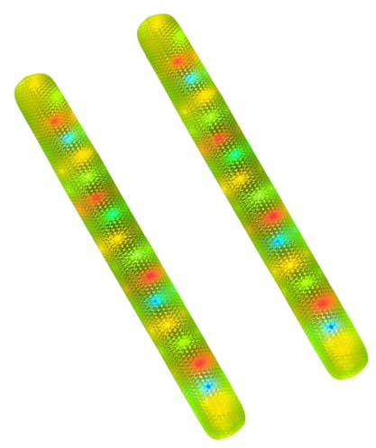 Noodles De Piscine Gonflables – PVC 160x17x17cm 2 Pièces | Noodles De Nage | Jouet Flottant Géant Pour Extérieur Avec Lumière Colorée Intégrée Pour Amusement Dans La Piscine Et Activités Aquatiques Es