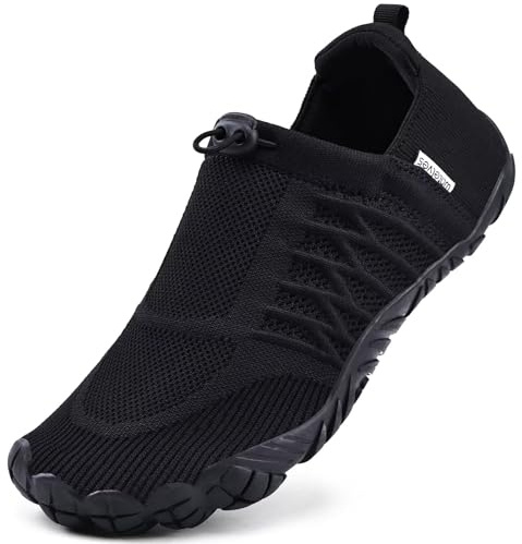 WateLves Barefoot Water Shoes Women Men Minimalist Walking Hiking Shoes Comfortable Sneakers for Trekking | Trail Running | Climbing(937/Black,41)