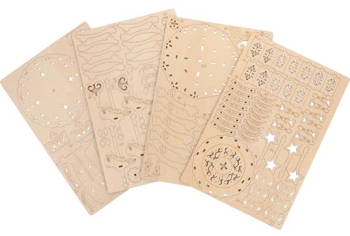 GARVALON Rompecabezas 3D de Madera, Modelo de Tiovivo Autoensamblable, Kit Educativo DIY sin Pegamento, Juguete Creativo para Desarrollo y Decoración, Obsequio para Familias