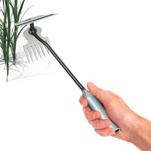 Estirpatore,Estirpatore Manuale a Manico Lungo con 7 Denti | Strumento Da Raschiare E Diserbo In Giardino,Per Giardinieri Donne Esterno Giardino Cortile Fattoria Ortaggi E Fiori