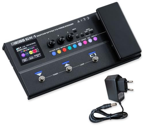 Boss GX-1 Effektgerät Multieffekt-Pedal für Gitarre mit keepdrum Netzteil