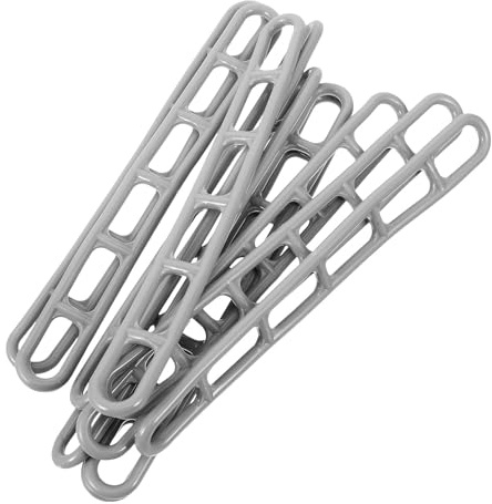 PACKOVE Tenditori per Corde Antiscivolo 10 Pezzi in Plastica, Strumenti di Tensionamento Leggeri e Portatili per Campeggio e Outdoor, Fibbie Regolabili per Fissaggio Tende e Accessori