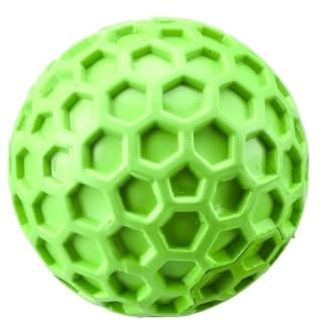 Xi Yu 1 Balle en Caoutchouc for Chien en nid d'abeille.(Green L)
