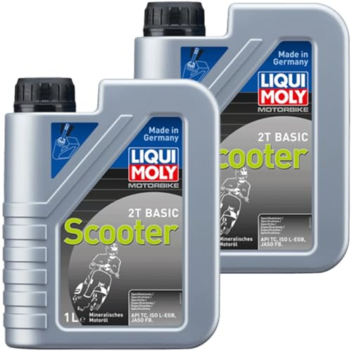 2x LIQUI MOLY 1619 Motorbike 2T Basic Scooter Street 1L