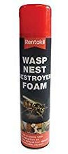 Rentokil 3 x Wasp Destroy Foam Aerosol 300ml