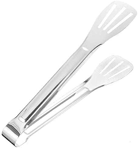 Pinza da cucina, pinza da cucina, ottima pinza in acciaio inox resistente al calore per cucinare, grigliare, arrostire e servire.