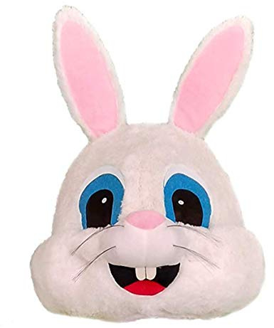 Lormaka Plysch ätare kanin kostym kanin maskot kostym hare djur mask huvud vuxen halloween klänning
