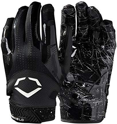 EvoShield - Guanto da calcio americano Burst per piatto da calcio, colore: Nero