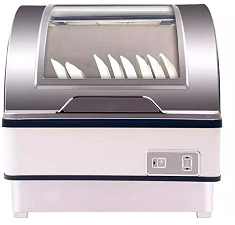 ksamwjf Lavastoviglie da appoggio a Libera Installazione con 6 coperti - Lavastoviglie con disinfezione UV da Tavolo, Tocca Il Pulsante a 360 Gradi e Spray 70 ℃ Sterilizzazione ad Alta Temperatura p