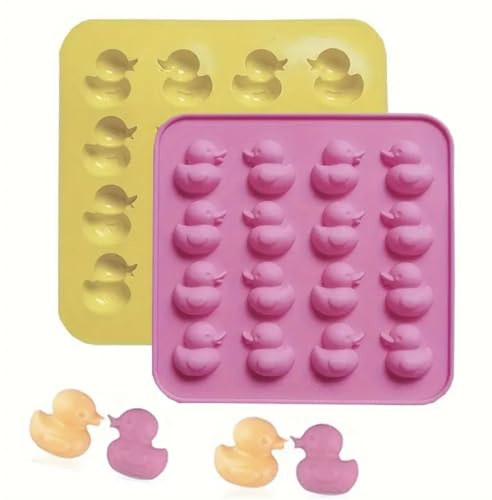 TTOA Silicone Duck Chocolate Mould Ice Cube Wax Melt Candy Jelly Mold