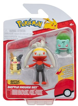 Pokemon- Figura de 3 pak, Multicolor (Jazwares PKW3055)