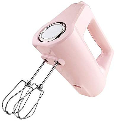 Samnuerly Frullino per Le Uova Rosa, Mini frullatore Elettrico Multifunzione a 5 velocità per Uso Domestico Frullino per Le Uova Portatile, Robot da Cucina