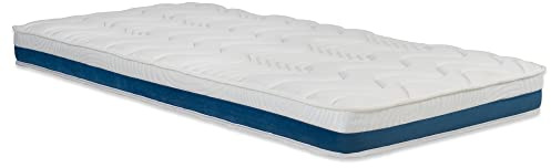 MEUBLE COSY Matratze 90x190x17 cm, Memory-Schaum, extra Komfort, 5 Zonen, ergonomisch, hypoallergen, wendbar, 3D-Gewebe, mikroperforiert, atmungsaktiv