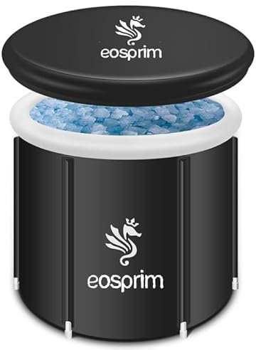 Eosprim Eisbadewanne für Sportler, aufblasbarer tragbarer Badewannenpool für heißes Spa, Kaltwasser-Tauchwanne im Freien, Eisfass Kältetherapie zur Erholung, Aldult Whirlpool Hottub für Spa (76,2 cm