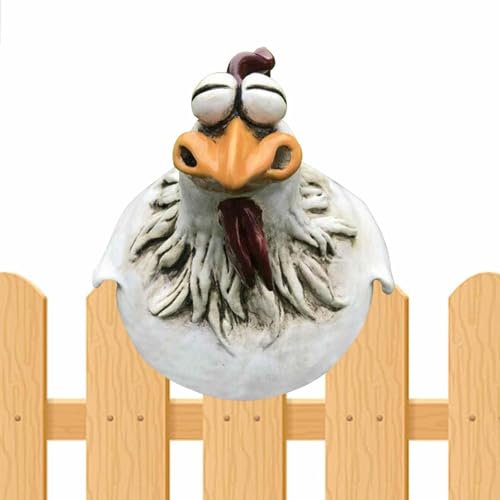 Decoración de jardín de Pollo | Taburete de cerámica para jardín, decoración de Pollo para jardín, estatuas de jardín, decoración de Exterior, Figuras de gallina, decoración de jardín,