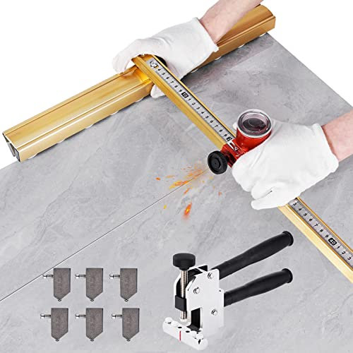 Cortador Azulejos Cortador Azulejos Manual Cortador Azulejos cerámica Porcelana Profesional Cortador Vidrio para Piso Espejo Azulejos 1,5 m con alicates