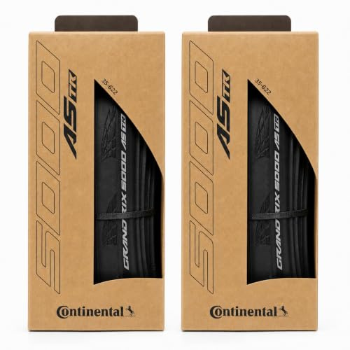 Continental Grand Prix 5000 All Season TR - Tubeless Road Bike Tire | Conquer Every Season - BlackChili, Vectran Breaker, LazerGrip, Active Comfort Technology, 2 Pack