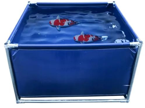 Piscine Fuori Terra, All'aperto Laghetto Per Pesci In Tela, Personalizzazione Delle Dimensioni Uso Domestico, Piscina Porta Supporto, Con Scarico, Rinforzo E Stabilità Animale Domestico, Bambino Amich