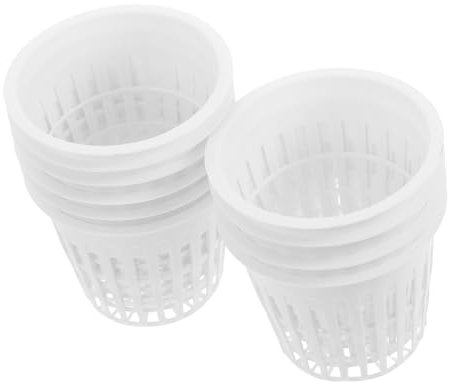 TOBBOMEY 10 Piezas Maceta De Malla para Cultivo Hidropónico Contenedores De Plástico para Viveros Macetas para Plantas Tazas De para Orquídeas y