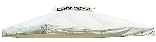 Gazebo impermeabile 3 m x 3 m copertura di ricambio 2 livelli parasole padiglione tetto tenda per riparo esterno