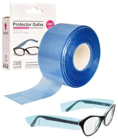 200 Stück Einweg Brillenbügelschutz Schutzabdeckung Schutzdeckel,Brillenbügelschutz,Chemikalienbeständiges Brille Beine Abdeckung,Einweg Brillenbügelüberzüge,Einweg Brille Bein Ärmel.