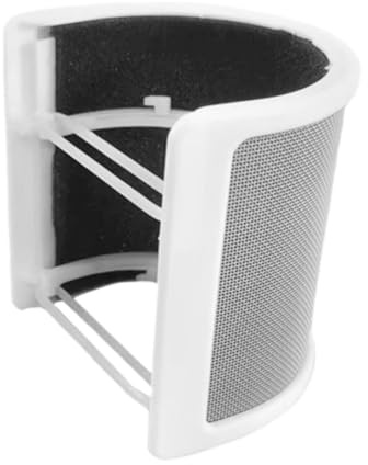 SHINEOFI Filtro Antipop Microfono U-shape in Abs e Spugna per Registrazione Studio Riduzione del Rumore Design Versatile