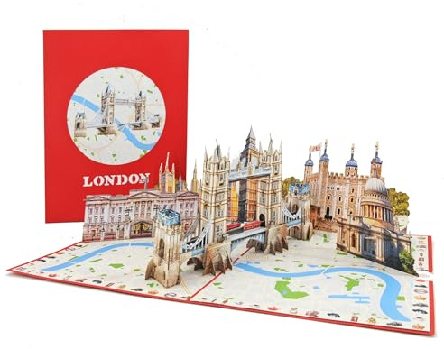 Favour Pop Up® Tarjeta 3D Pop Up de Londres – perfecta para vales o regalo de dinero – Tarjeta de felicitación 15 x 20 cm con sobre – Regalo y recuerdo XP864