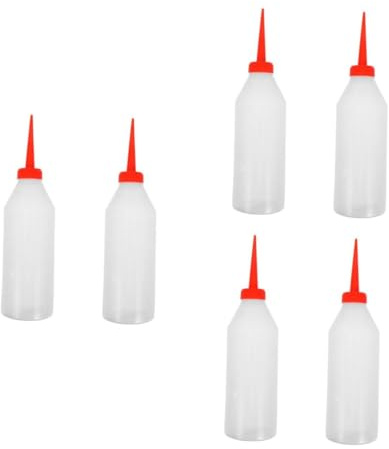 DIYEAH 6 pcs Plastic Sewing Machine Oil Applicators with Precision Needle Tips Lightweight Portable Oil Dispenser Bottles for Motor and Light Machine Engine Jugs for Home and Travel Use