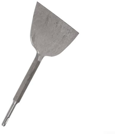 babominimer Broca de martillo eléctrico de vástago redondo con cincel plano de ranura, cincel de demolición de acero resistente para taladros, triturador de hormigón para mampostería, (150 mm)