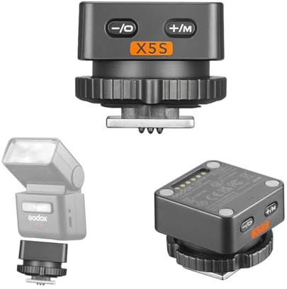 Godox X5S TTL Wireless Flash Trigger for SONY, 2.4GHz Flash Transmitter for iT32 Mini Flash, Hot Shoe Trigger with HSS Support, Built-in Battery & Colour Indicator