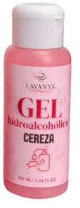 Gel Hidroalcohólico Lavanya Aroma Cereza 100 ml | Gel Desinfectante de Manos sin Aclarado | Secado Rápido, No Pegajoso | Formato de Viaje