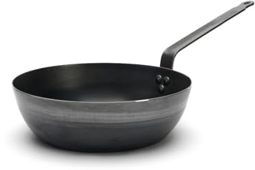 De Buyer Outdoor Blue Steel Deep Round Pan - 280mm