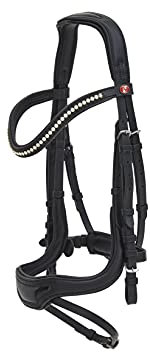 Kieffer Trensenzaum Softtech Line Anouk, schwarz, vollblut