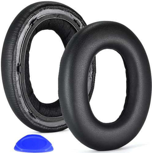 defean - Almohadillas de repuesto Px7 compatibles con auriculares inalámbricos Bluetooth Bowers & Wilkins Px7, espuma de alta densidad con cancelación de ruido (piel de proteína negra)